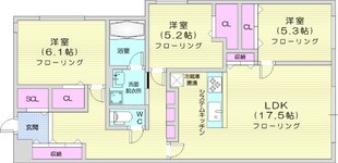 中島公園駅 徒歩23分 1階の物件間取画像